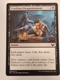 Crushing Disappointment - Strixhaven: School of Mages - Magic the Gathering MTG - Image 1