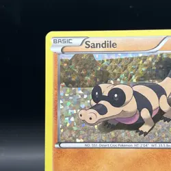 Sandile 8/12 Holo McDonald’s Promo Pokemon Card 2011 NM - Image 2