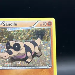 Sandile 8/12 Holo McDonald’s Promo Pokemon Card 2011 NM - Image 3