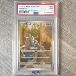 Pokemon TCG Mimikyu 075 SV Promo Cards Holo PSA 9 English 2024 - Image 1