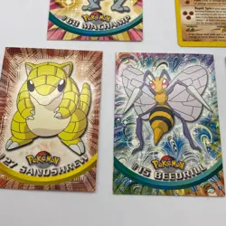 Pokemon card lot five cards 49 Venomoth Machamp Sandshrew - Image 2