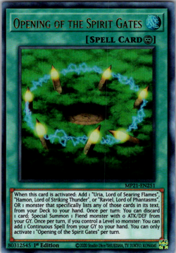 Opening of The Spirit Gates MP21-EN251 1st Ultra Rare NM Yugioh Card - Image 1