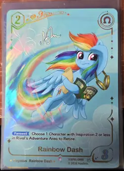 Kayou My Little Pony TCG Fantasy Wonderland Rare CR Card Rainbow Dash BP01-CR05 - Image 1