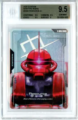 BGS GEM MINT 9.5 Gundam Card Game Resource R-005 C+ Gundam Newtype Rising 2025 - Image 1