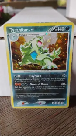 TYRANITAR Mysterious Treasures POKEMON Holo Foil 2007 Trading Card 17/123 TCG - Image 1