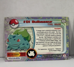 SET of 3 1999 Topps TV Animation Ed Pokemon Cards: BULBASAUR, IVYSAUR & VENUSAUR - Image 4