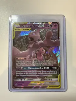 Pokemon TCG Mewtwo & Mew GX Full Art Holo Card 71/236 Unified Minds - Image 1
