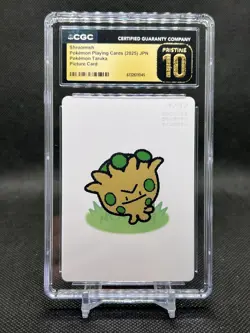 🔥CGC PRISTINE 10🔥 SHROOMISH POKEMON JPN TARUKA PLAYING CARD - Image 1