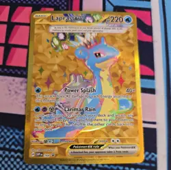 Lapras EX SVP 164 Black Star Promo Gold Pokemon Card - Image 1