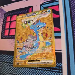 Lapras EX SVP 164 Black Star Promo Gold Pokemon Card - Image 3