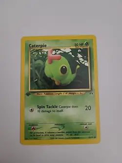 Caterpie 53/75 1st Edition - Neo Discovery Pokemon Card TCG - Image 1