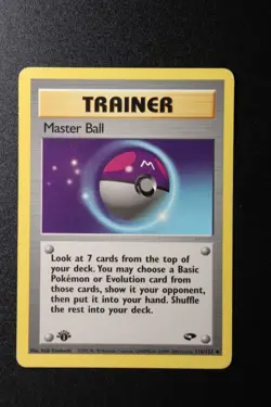 Pokemon Card - Trainer Master Ball Gym Challenge 116/132 1st Edition Uncommon - Image 1