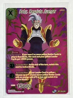 Baby Resolute Avenger BT11-094 SPR Foil Dragon Ball Super Card Game Special Rare - Image 1