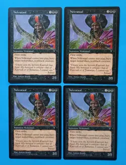 Magic the Gathering MTG Visions NEKRATAAL X 4 ( 3LP/EX & 1 MP) C 1997 Nice! - Image 1