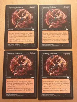 Magic the Gathering MTG 1x Spinning Darkness Weatherlight NM/LP - Image 1