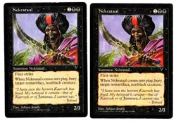 Nekrataal - Visions 1996 MTG Black Uncommon Creature LP X 2 - Image 1