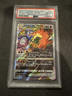 Pokemon Charizard VSTAR SWSH262 Sword & Shield Holo Black Star Promo PSA 8 - Image 1