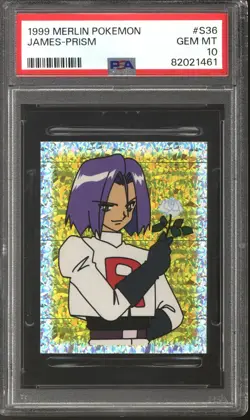 Pokemon Merlin Prism James S36 PSA 10 GEM MINT - Image 1