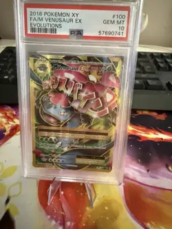 Pokemon TCG XY Evolutions M Venusaur EX 100/108 Full Art Ultra Rare PSA 10 - Image 1