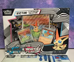 Pokemon TCG Black Bolt & White Flare Unova Victini Illustration Collection Box - Image 1