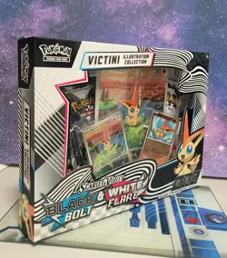 Pokemon TCG Black Bolt & White Flare Unova Victini Illustration Collection Box - Image 4