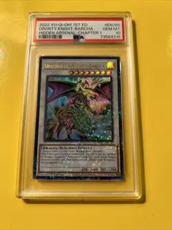 YuGiOh DRAGUNITY KNIGHT-BARCHA #HAC1-EN165🔥PSA 10 GEM🔥1st ED-2022 ULTRA RARE - Image 4