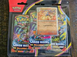 Pokemon TCG ME04 Chaos Rising 3 Pack Blister Charmeleon Sealed FAST FREE SHIP! - Image 1