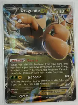 The Pokemon Company Dragonite EX 74/111 XY Furious Fists Ultra Rare Holo EN - Image 1