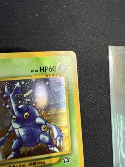 Japanese Heracross No. 214 Neo Genesis - Holo Pokemon Card - NM - Image 4