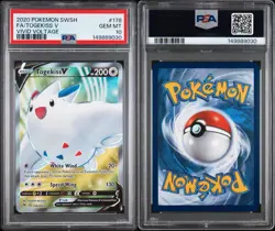 PSA 10 Gem Mint Togekiss V 178/185 Pokemon TCG 2020 SWSH - Image 3