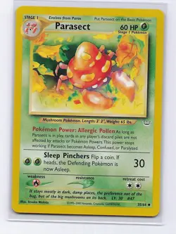 Parasect 35/64 Uncommon Neo Revelation Pokemon Unlimited Near Mint - Image 1