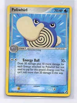 Poliwhirl 68/115 Common Unseen Forces Pokemon Moderately Played - Image 1