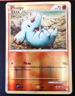 Phanpy REVERSE 77/123 Carte Pokemon HGSS HeartGold and SoulSilver Francais - Image 1