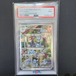 Machoke Scarlet Violet 151-2023 IR Pokemon Card TCG 177/165 PSA 9 - Image 1