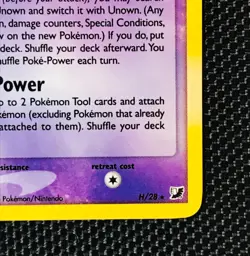 Pokemon Unown H/28 Unseen Forces Holo EX Rare TCG 🔥📈 - Image 5