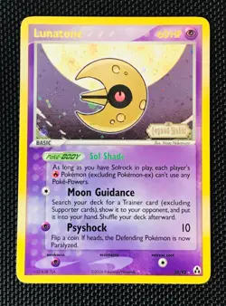 Pokemon TCG Lunatone 20/92 Legend Maker Stamped Promo Holo 🔥📈 - Image 1