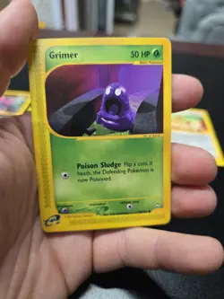 Lot Of 6 Aquapolis E Reader Pokemon Cards Grimer Aipom Smeargle - Image 2