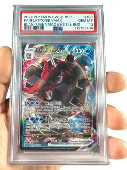 PSA 10 2021 Pokemon VMAX Battle Box Blastoise VMax SWSH103 Promo - Image 1