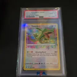 Rayquaza Swsh04 Vivid Voltage #138 Holo PSA 10 Pokemon 2020 Rare - Image 1