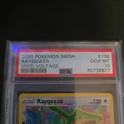 Rayquaza Swsh04 Vivid Voltage #138 Holo PSA 10 Pokemon 2020 Rare - Image 4