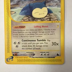 The Pokemon Company Skyridge Snorlax 100/144 Regular Common English Basic 80 - Image 5