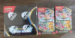 Pokemon TCG Chaos Rising English Booster Box + 2 Booster Bundles - Image 1
