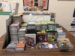 Pokemon Card TCG Lot 3500 Cards Reverse Holo Playmat Deck Box Poster ETB Sleeves - Image 1