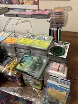 Pokemon Card TCG Lot 3500 Cards Reverse Holo Playmat Deck Box Poster ETB Sleeves - Image 2