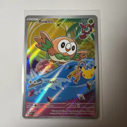 Rowlet MEP 043 First Partner Illustration Rare Promo Pokemon NM - Image 1