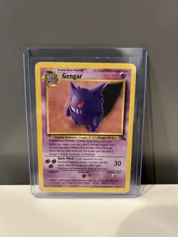 Pokemon Fossil Gengar 20/62 Rare - HP - Image 1