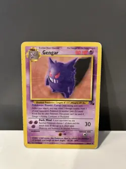 Pokemon Fossil Gengar 20/62 Rare - HP - Image 3