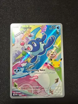 🔥 Popplio 045 MEP First Partner Series 1 Illustration Rare Promo Pokemon TCG - Image 1