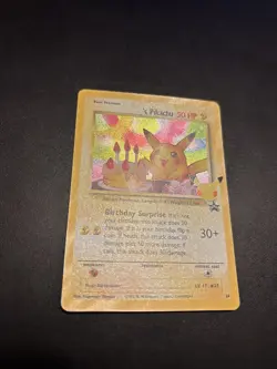 ______'s Pikachu 24/53 Wotc Promo Holo Celebrations Birthday Card Pokemon - Image 3