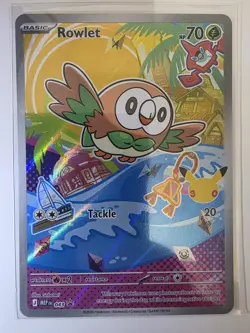 Rowlet 043 First Partner Illustration Collection Pokemon - NM - Image 1